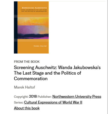 Screening Auschwitz Wanda Jakubowska's The Last Stage and the Politics of Commemoration on JSTOR.png