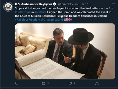 US Ambassador Reykjavik - Torah signing - January 2021.png